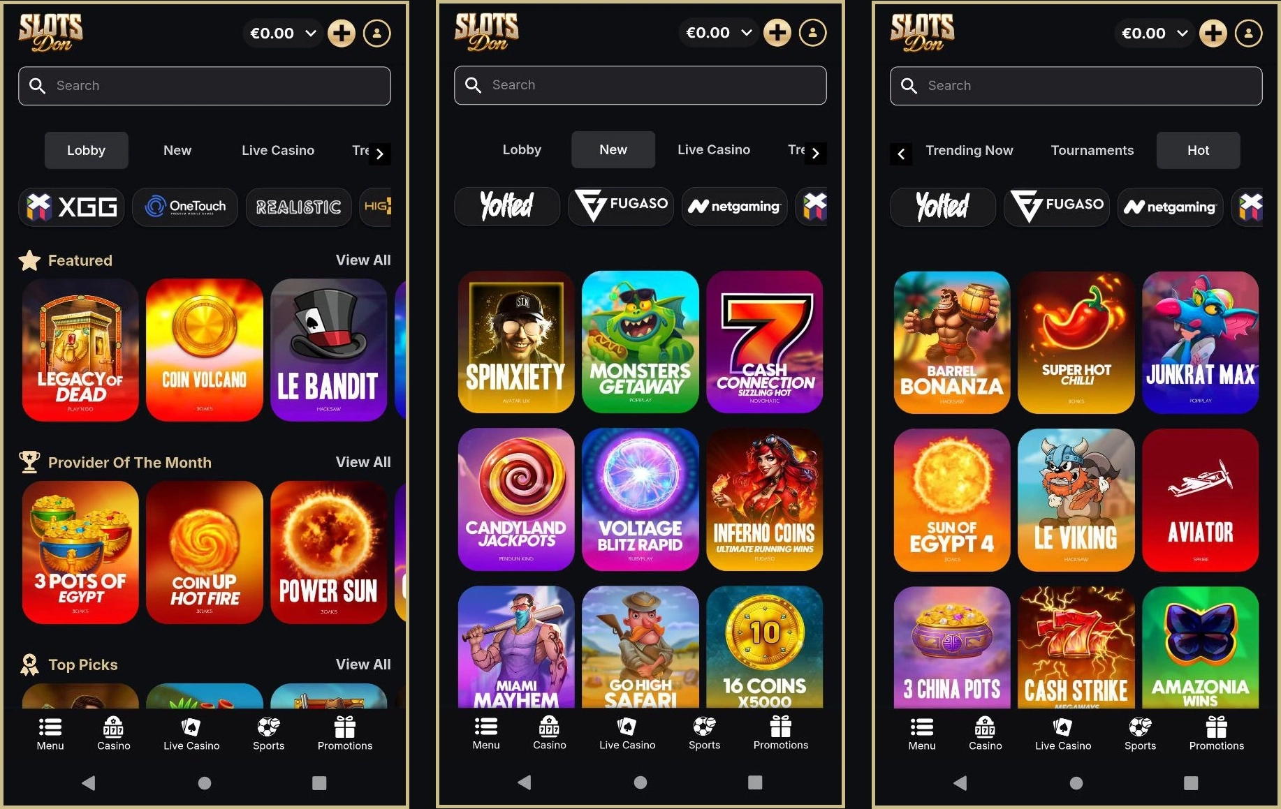Discover the complete slot collection at Slotsdon