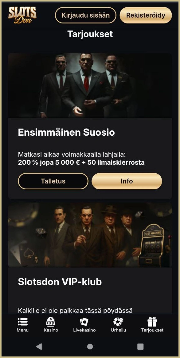 Eksklusiiviset bonukset ja erikoistarjoukset Slotsdonilla