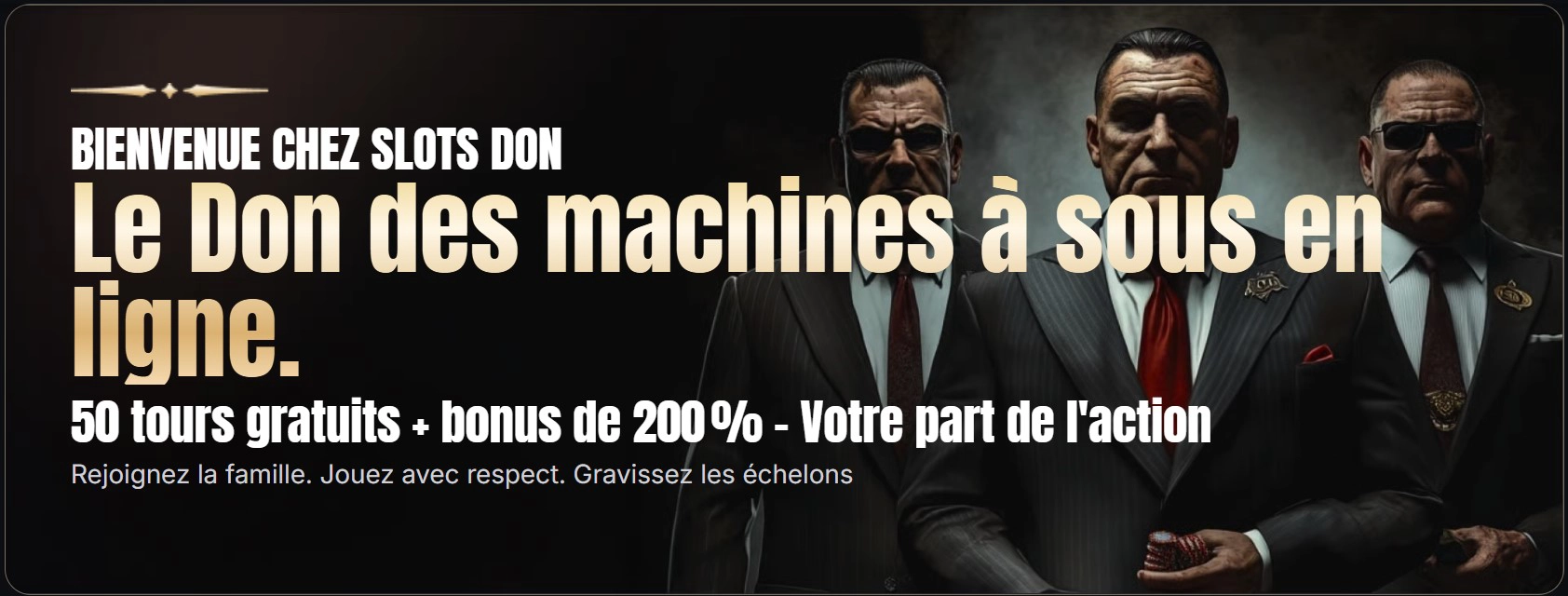 Bonus de bienvenue exclusif pour les nouveaux joueurs chez Slotsdon