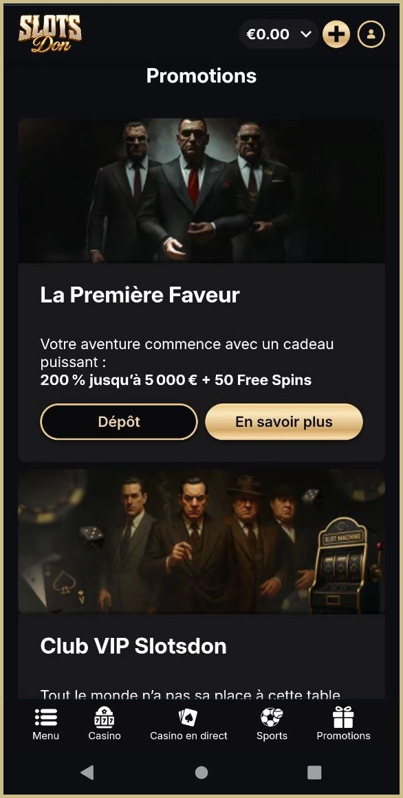 Bonus exclusifs et offres spéciales chez Slotsdon