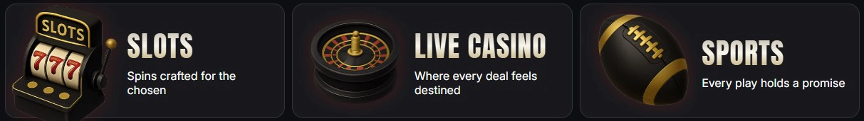 Discover sorted game categories in Slotsdon casino