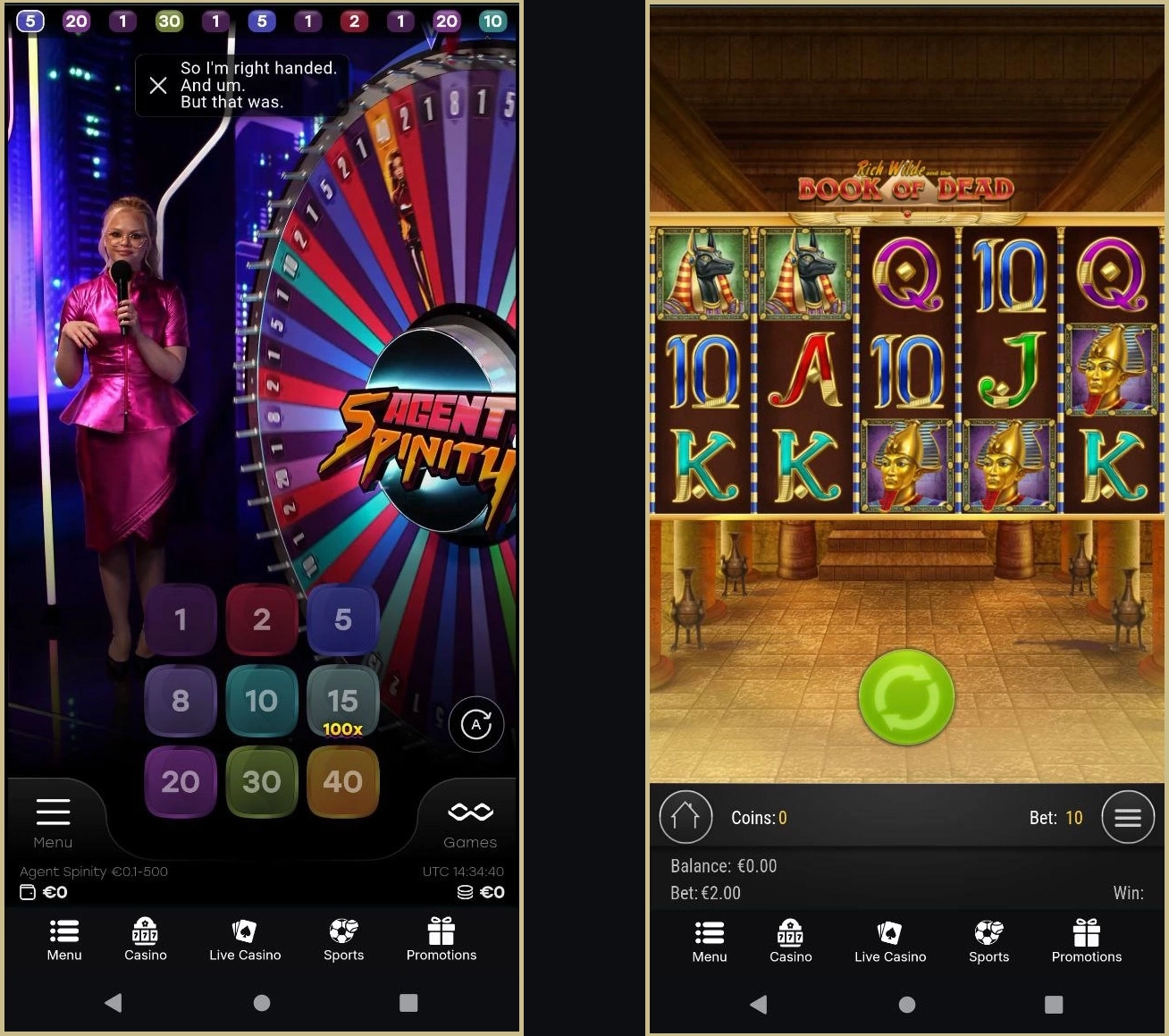 Overview of the most popular slots at Slotsdon