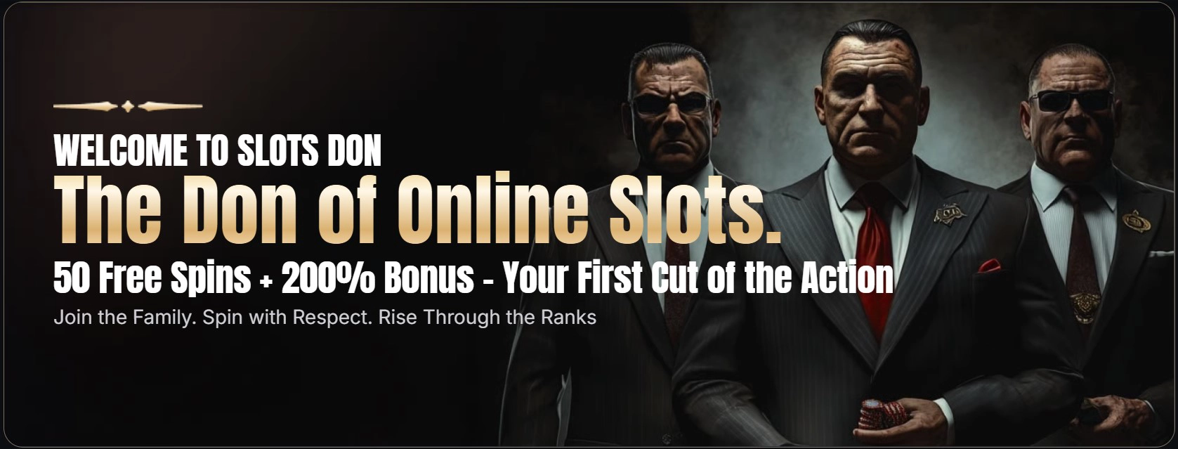 Exclusive welcome offer at Slots Don Online Casino