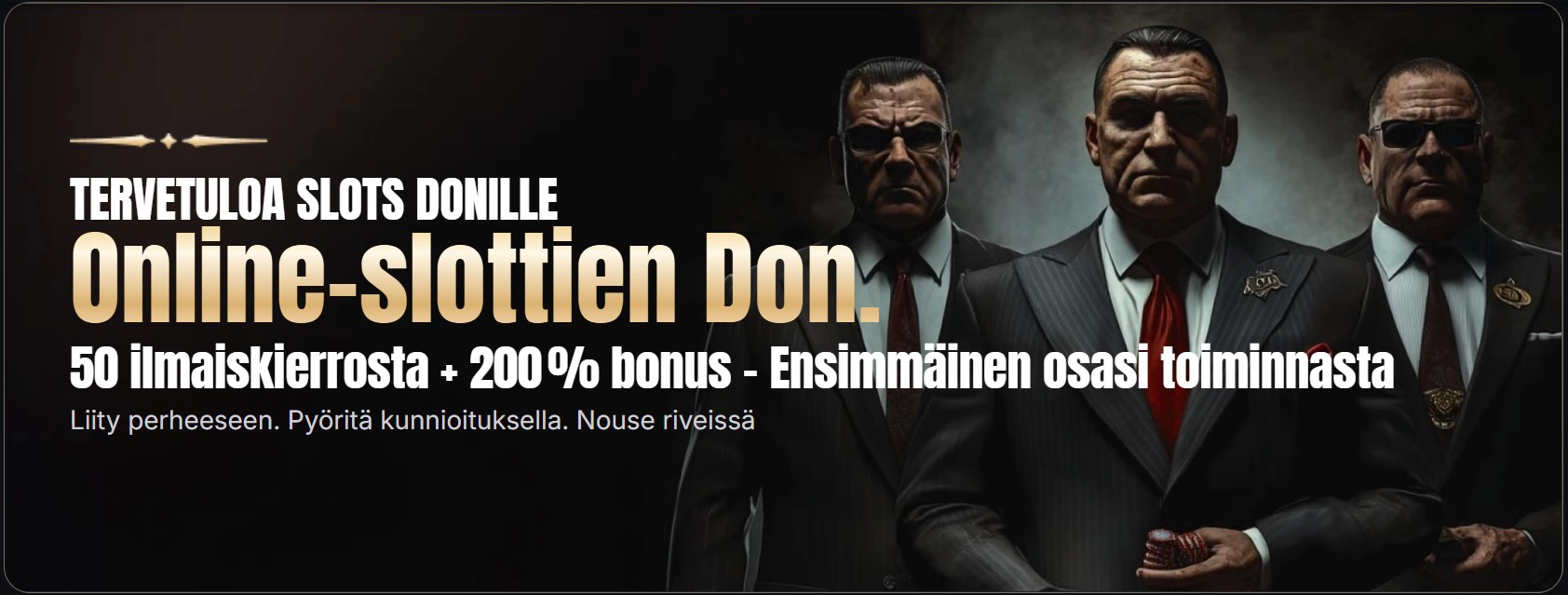 Uusiin pelaajiin kohdistuva eksklusiivinen tervetuliaisbonus Slotsdonilla